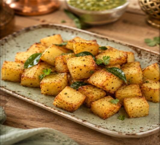 Triple-Cooked Potato Cubes